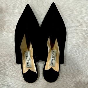 Jimmy Choo flat suede slippers